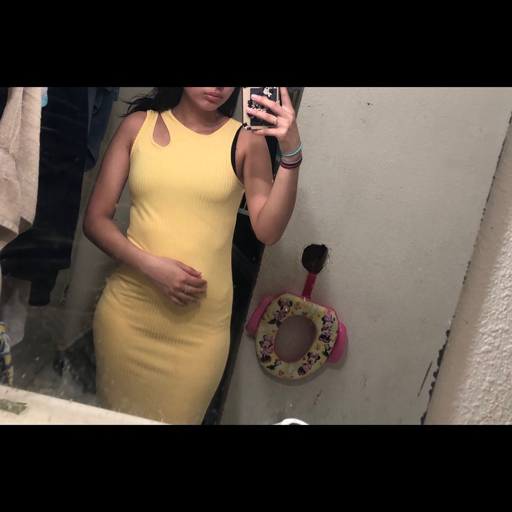 Zara yellow dress